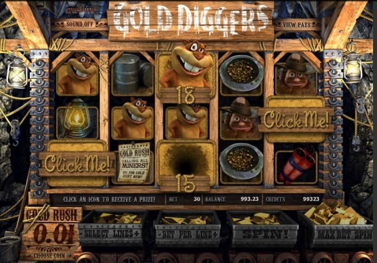 Gold Diggers slot bonus