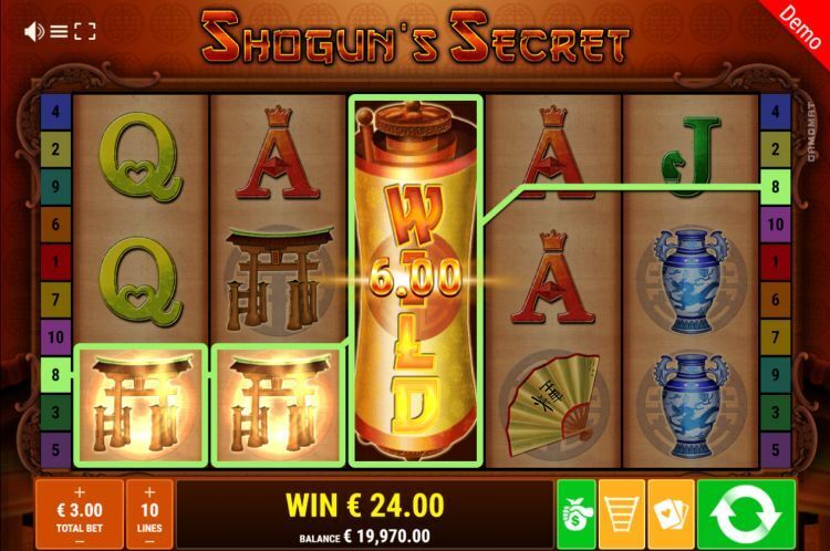 Shogun's Secret slot Wilds feature