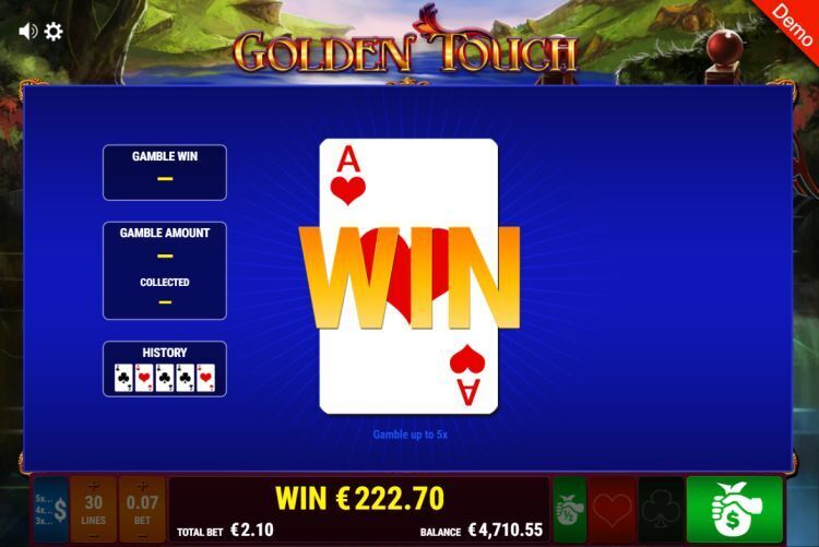 Golden Touch gokkast gamble feature