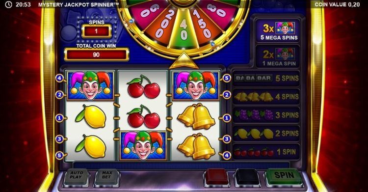 Mystery Jackpot Spinner fruitautomaat Betsson