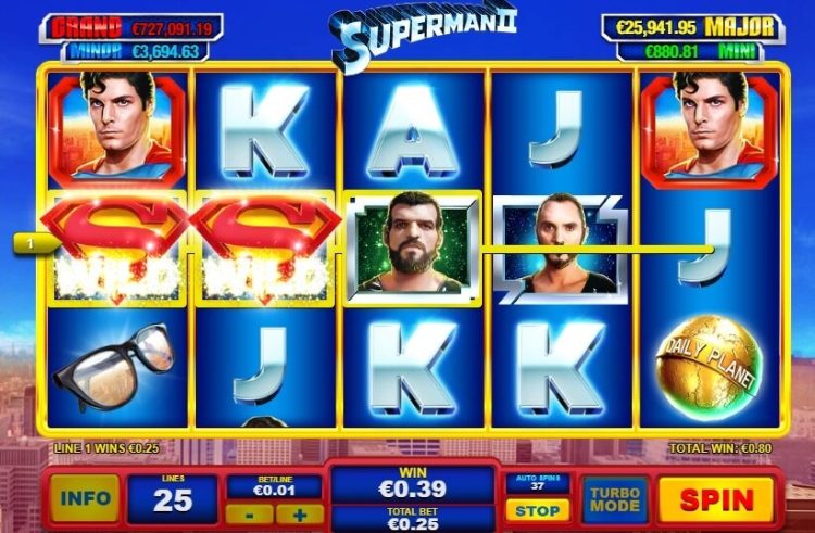 Superman II online gokkast Playtech