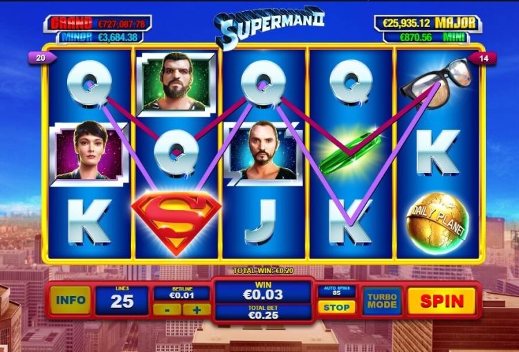 Superman II slot review