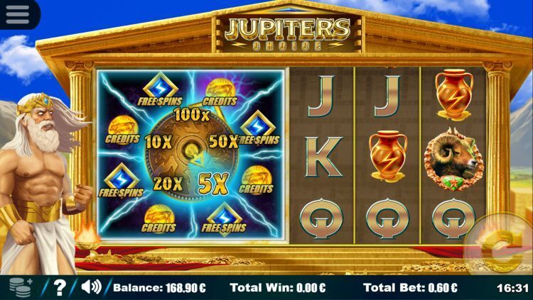 Jupiters Choice slot bonus win