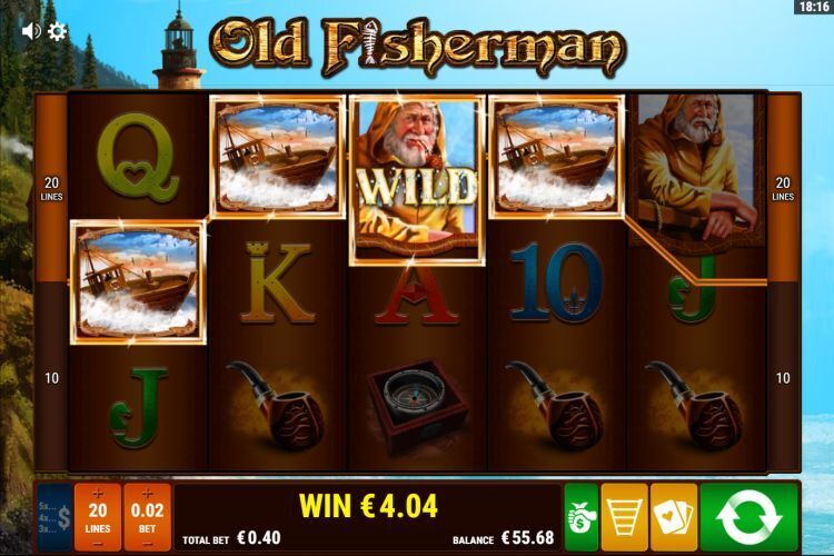 Old Fisherman slot review Gamomat 