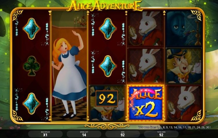 Alice Adventure slot win