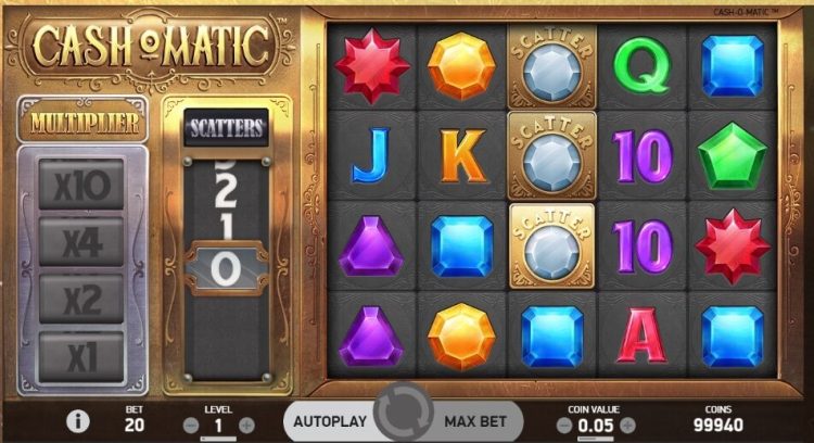 CashOMatic online slot gameplay
