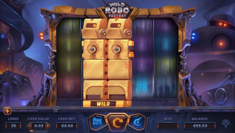 Wild Robo Factory online slot feature
