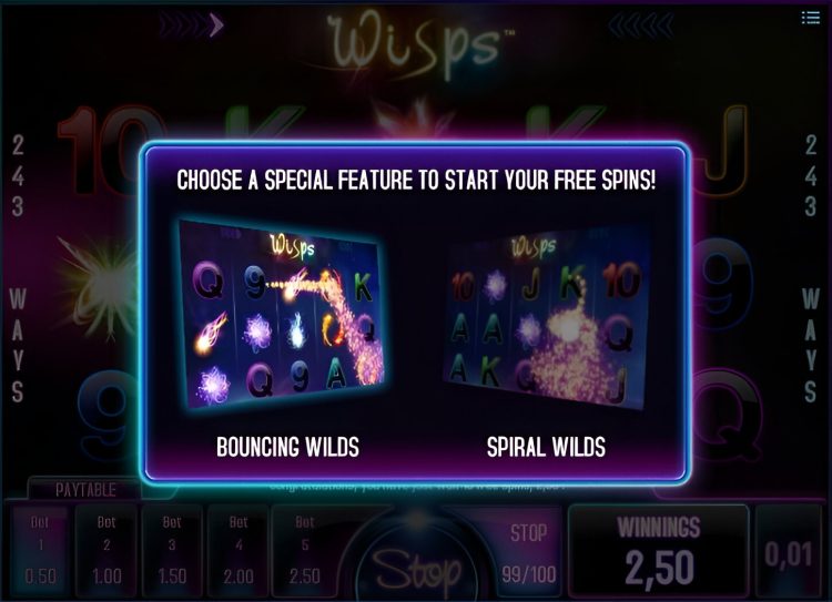 Wisps slot Free Spins