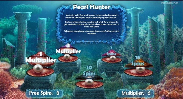 Great Reef Pragmatic Play slot Pearl Hunter bonus