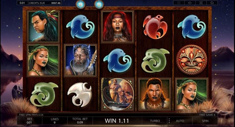 Tribe online slot gameplay