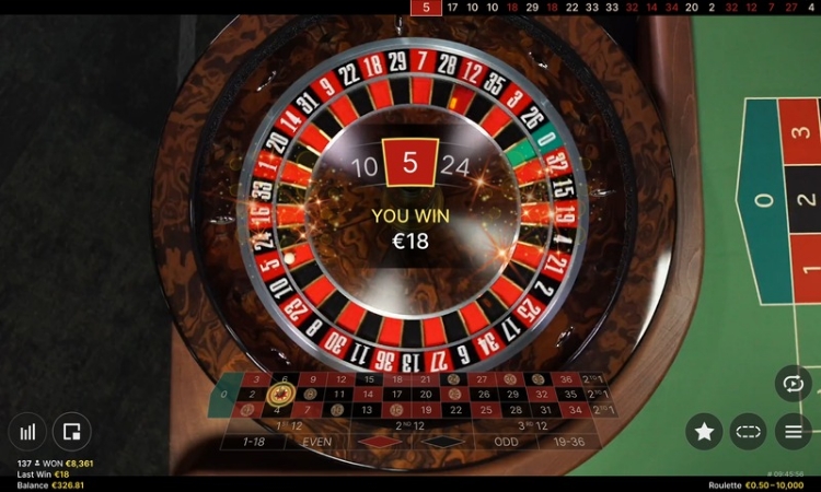 Europese Roulette Live Casino Uitbetaling