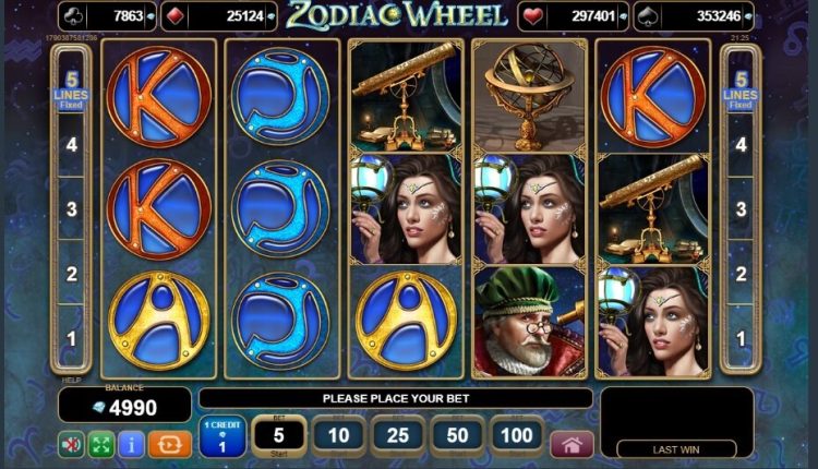 EGT Zodiac Wheel online slot gameplay