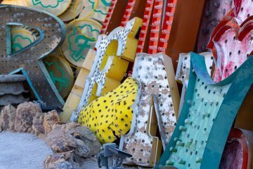 Neon Boneyard las vegas diverse letters