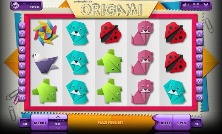 Origami gokkast Endorphina