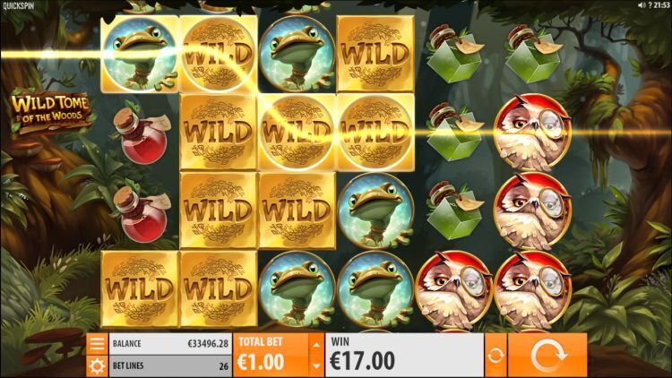 Wild Tome of the Woods online slot bonus