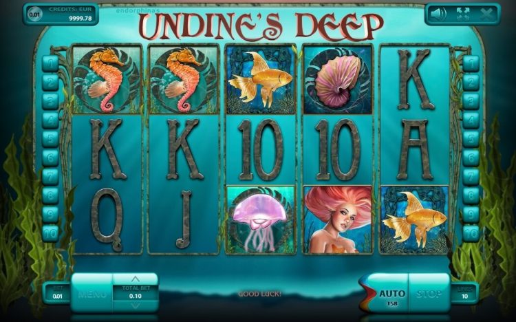 Undine's Deep online slot gameplay