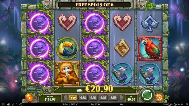 Rainforest Magic online slot bonus win