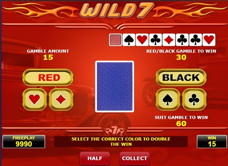 Wild 7 slot gamble feature