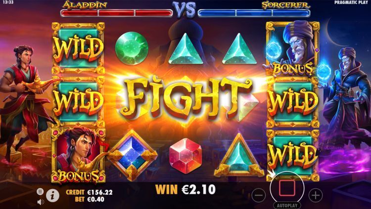 Aladdin and the Sorcerer slot bonus trigger