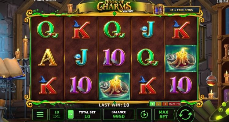 Book of Charms Quattro slot Stakelogic review