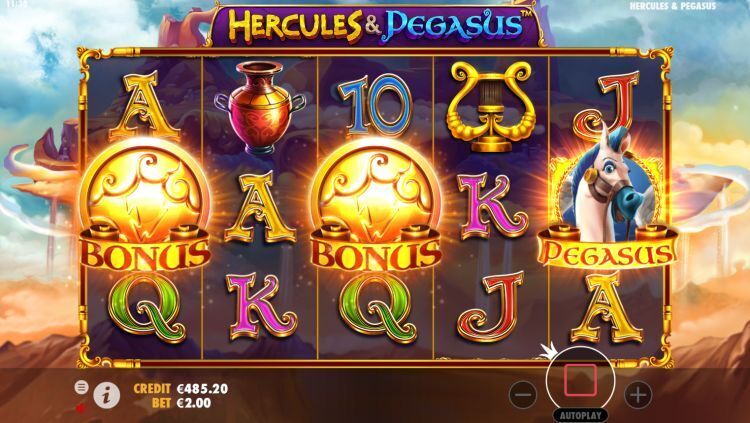 Hercules and Pegasus slot bonus trigger