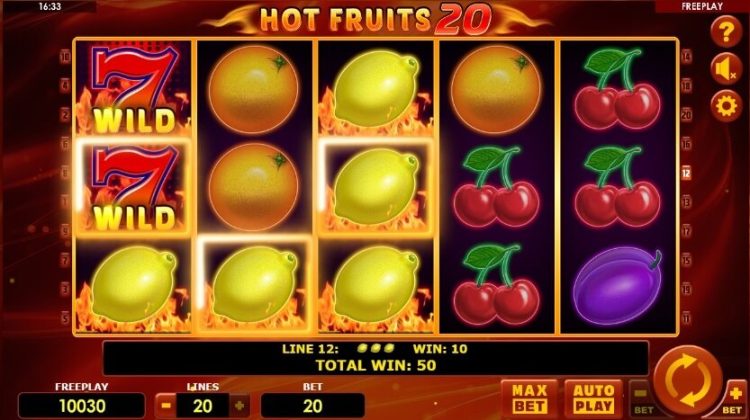 Hot Fruits 20 Amatic slot review