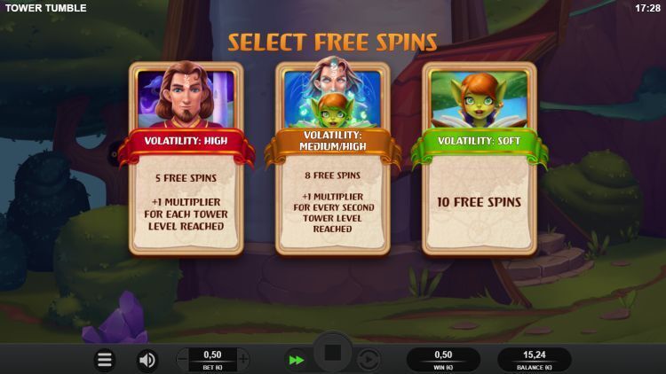 Tower Tumble slot Free Spins