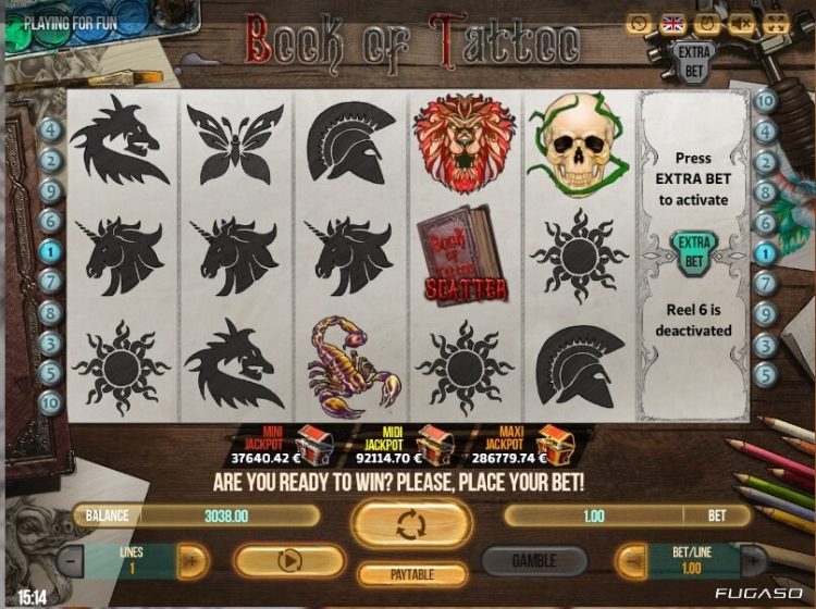 Book of Tattoo slot review FuGaSo