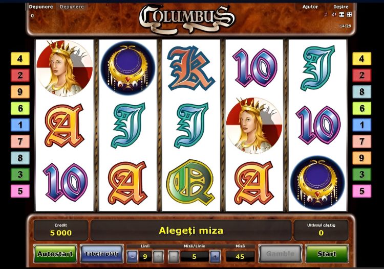 Columbus online slot gameplay