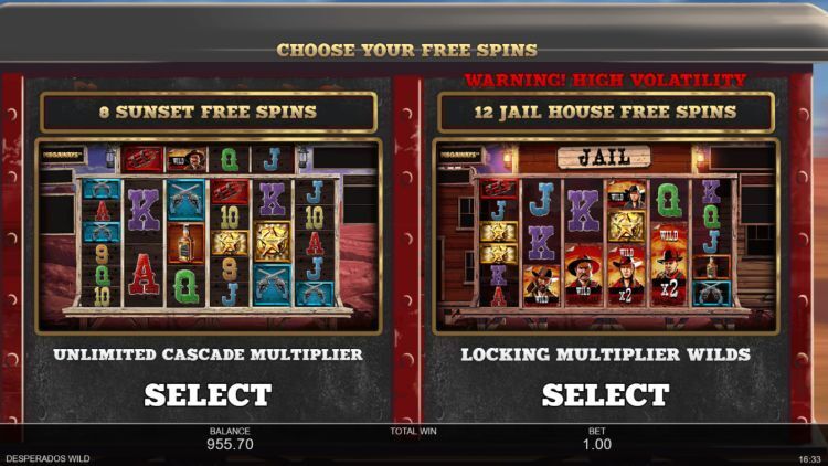 Desperados Wild Megaways Scientific Games slot bonus