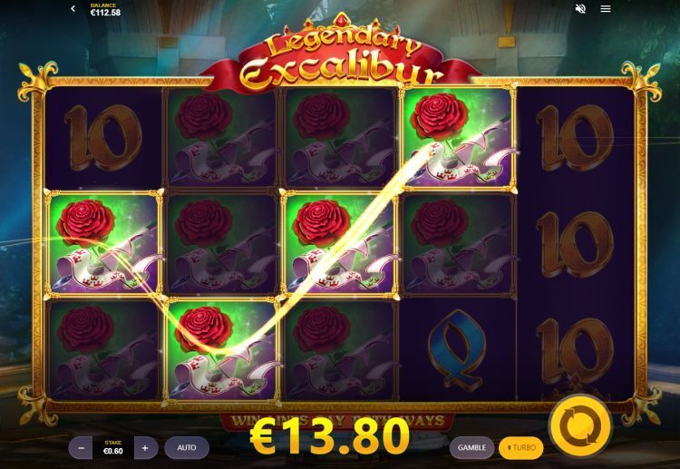 Legendary Excalibur slot big win