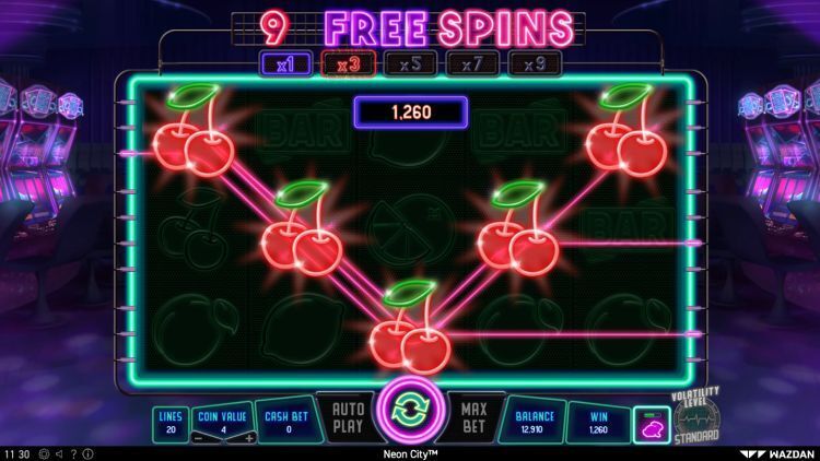 Neon City online gokkast Free Spins