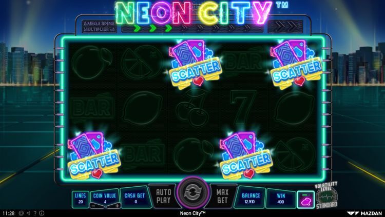 Neon City slot bonus win