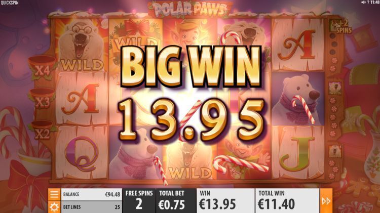 Polar Paws slot big win