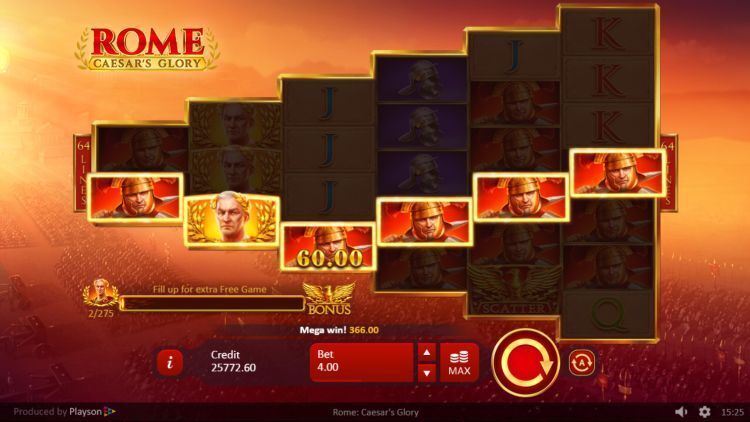 Rome Caesars Glory slot big win