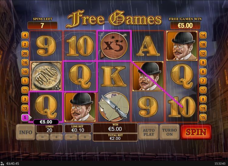 Sherlock Mystery slot Playtech Free Spins