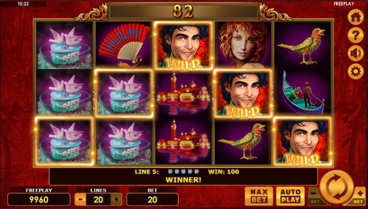 Grand Casanova online slot gameplay