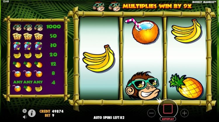 Monkey Madness online slot gameplay