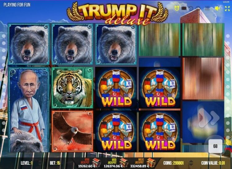 Trump It Deluxe online slot gameplay