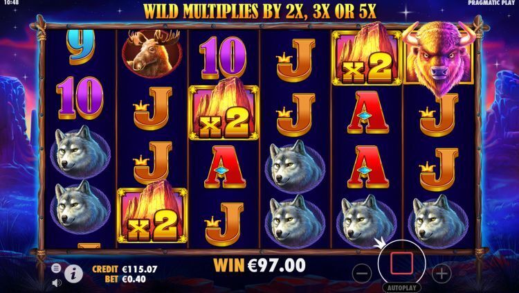 Buffalo King online slot big win