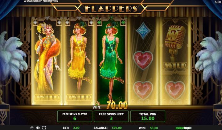 Flappers slot review stakelogic big win