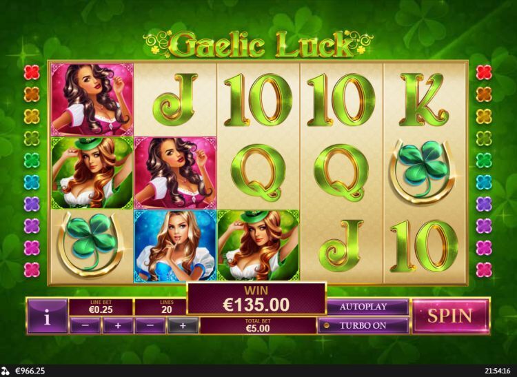 Gaelic Luck online slot bonus win