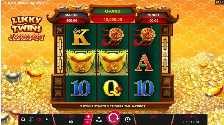 Lucky Twins Jackpot slot review Microgaming