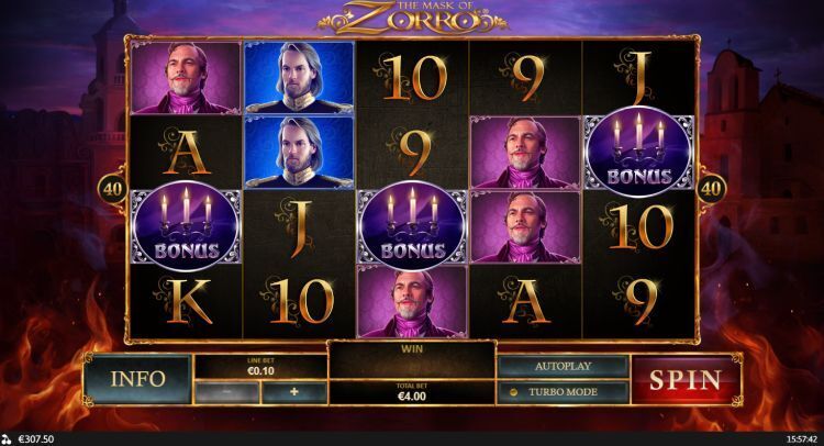 The Mask of Zorro gokkast Free Spins trigger