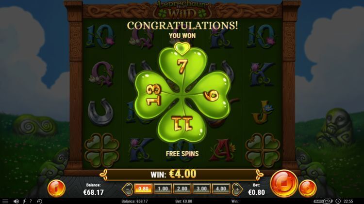 Leprechaun Goes Wild Play n GO slot bonus win