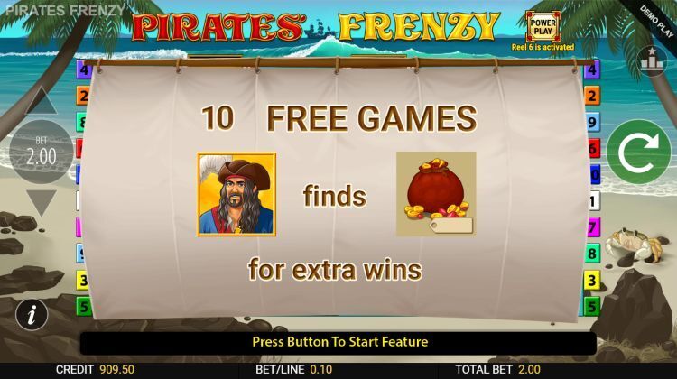 Pirates Frenzy slot gameplay