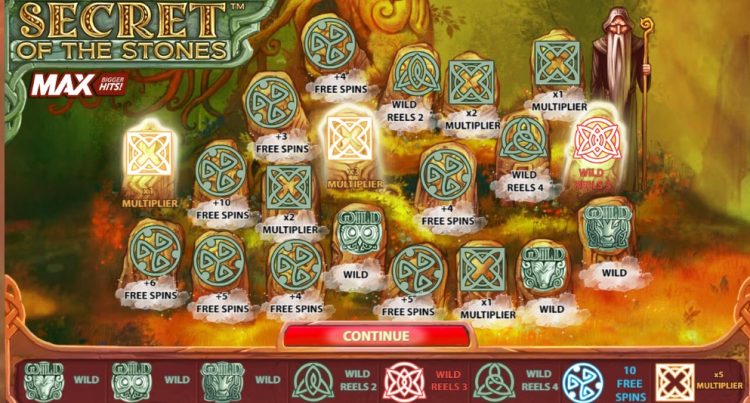 Secret of the Stones MAX slot bonus win