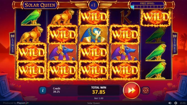 Solar Queen online slot Free Spins bonus