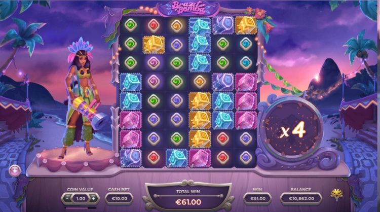 Brazil Bomba online slot gameplay