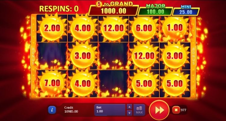 Sunny Fruits Hold and Win gokkast bonus